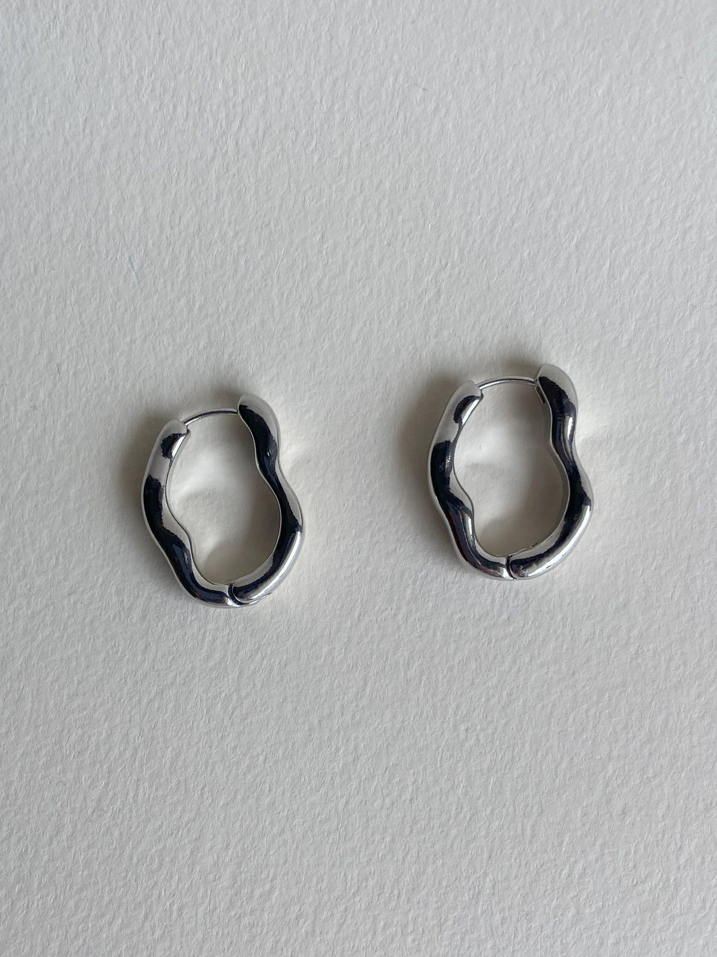 Strange Hoops Silver