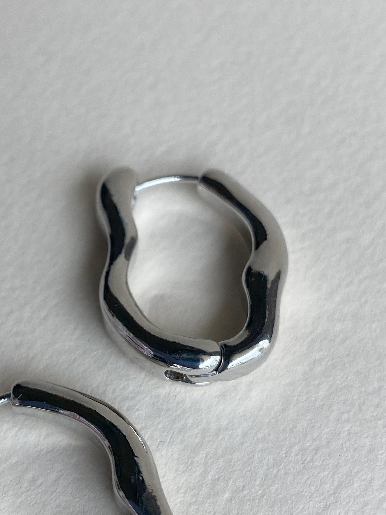 Strange Hoops Silver