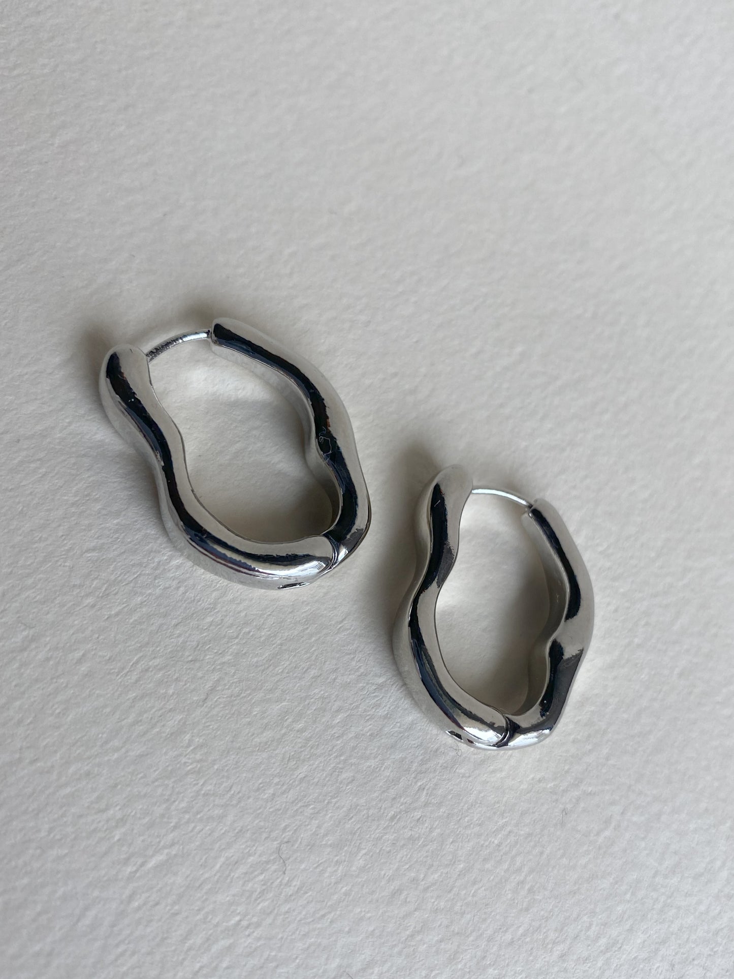 Strange Hoops Silver